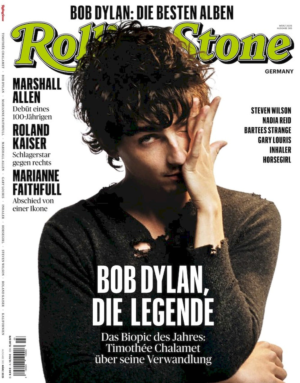 Rolling Stone Magazin Deutschland 2025-03 Timothee Chalamet Bob Dylan Roland Kaiser Marshall Allen #365