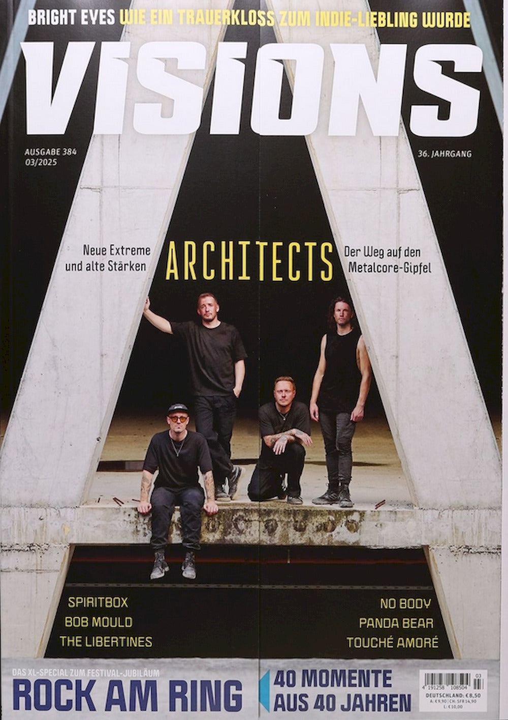 Visions Magazin Deutschland 2025-03 Architects Spiritbox Bob Mould Panda Bear #384
