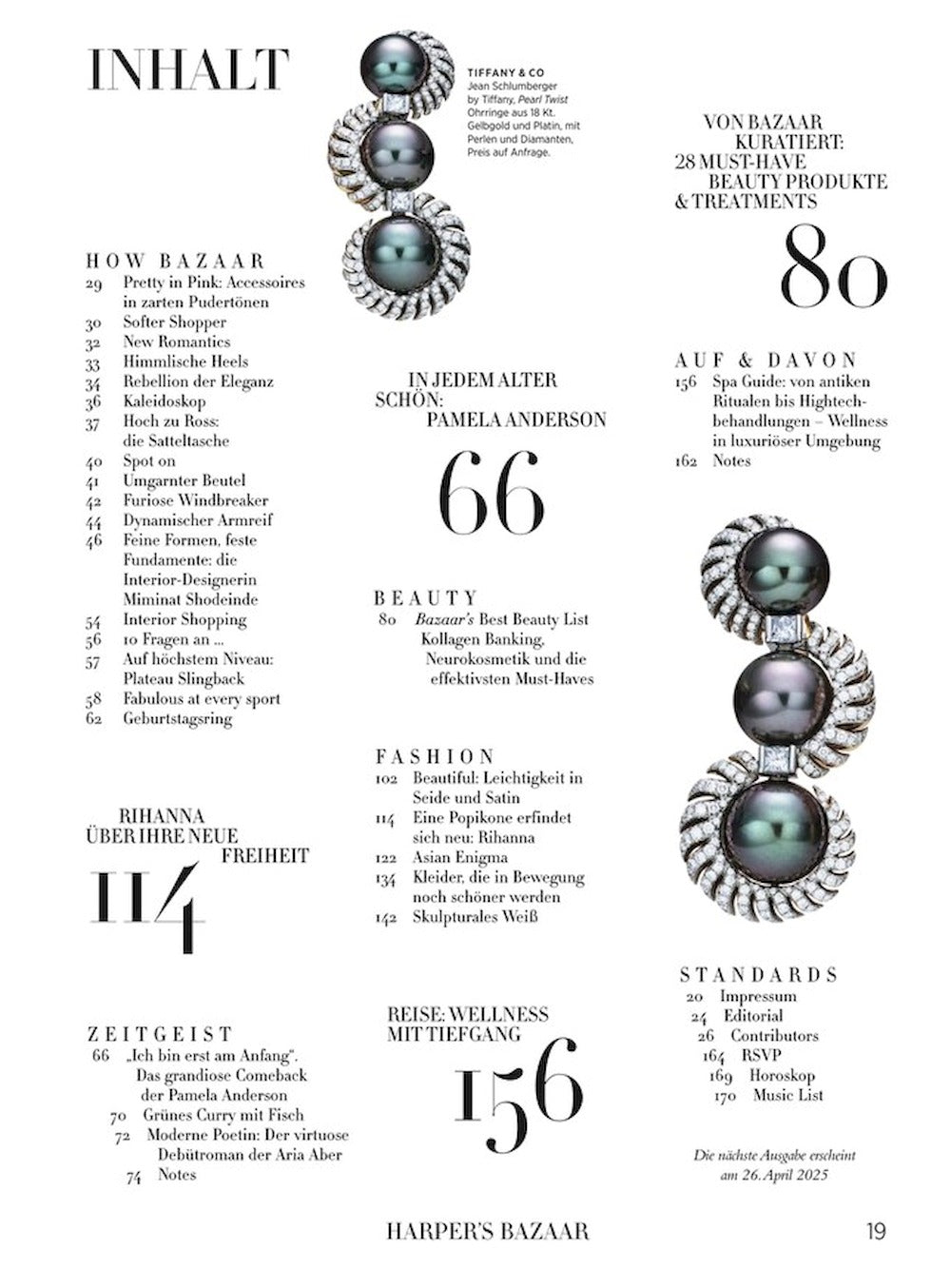 Harpers Bazaar Magazin Deutschland 2025-04 Rihanna Pamela Anderson