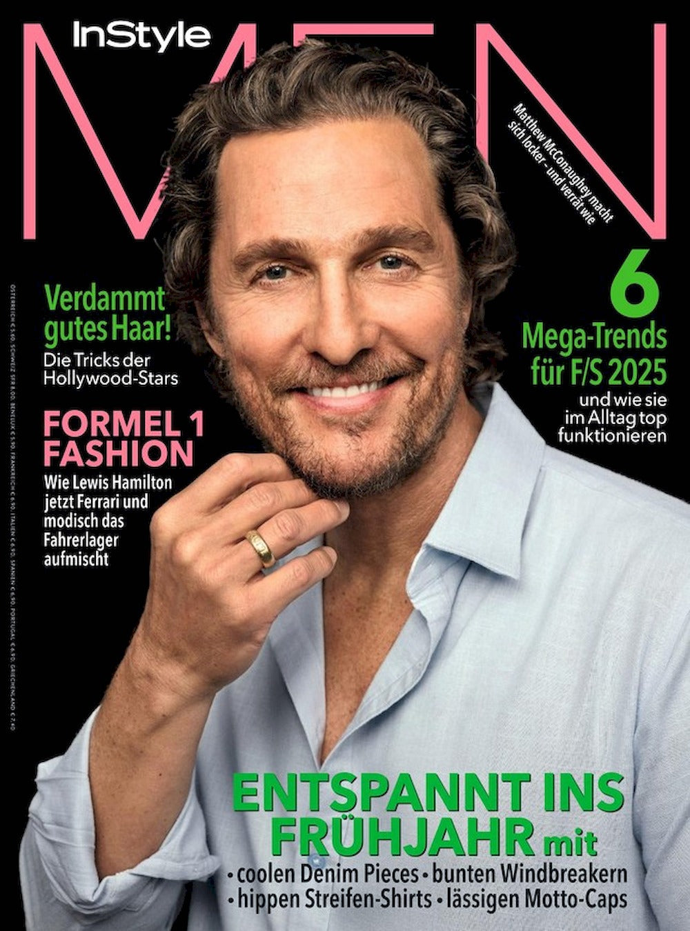 InStyle Men Magazin Deutschland 2025-01 Matthew McConaughey