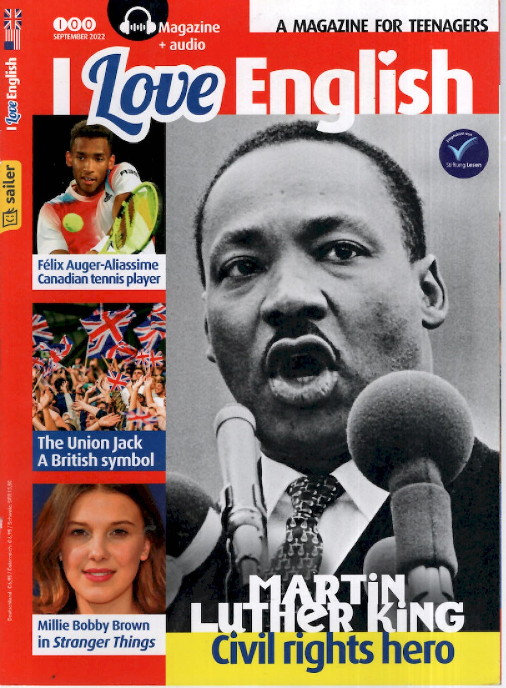 I Love English Magazin Deutschland 2022-09 Martin Luther King #100
