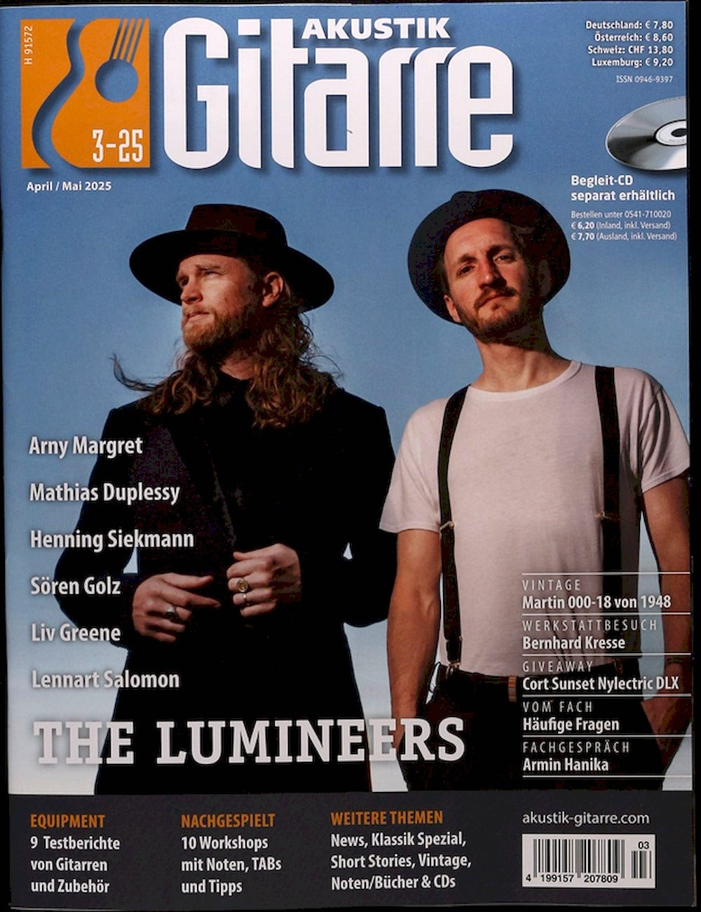 Akustik Gitarre Magazin Deutschland 2025-03 Arny Margret Mathias Duplessy Henning Siekmann Sören Golz Liv Greene