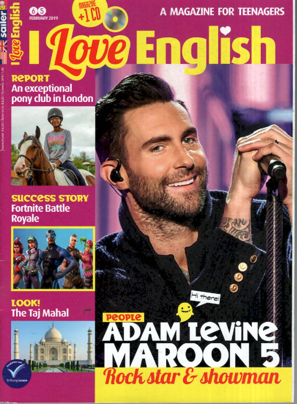 I Love English Magazin Deutschland 2019-02 Adam Levine Maroon 5 #65