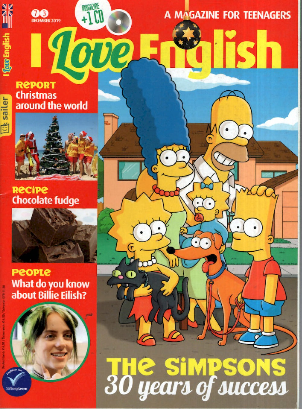 I Love English Magazin Deutschland 2019-12 The Simpsons Billie Eilish #73