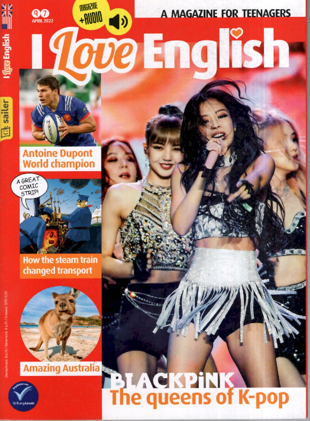 I Love English Magazin Deutschland 2022-04 Blackpink Antoine Dupont #97