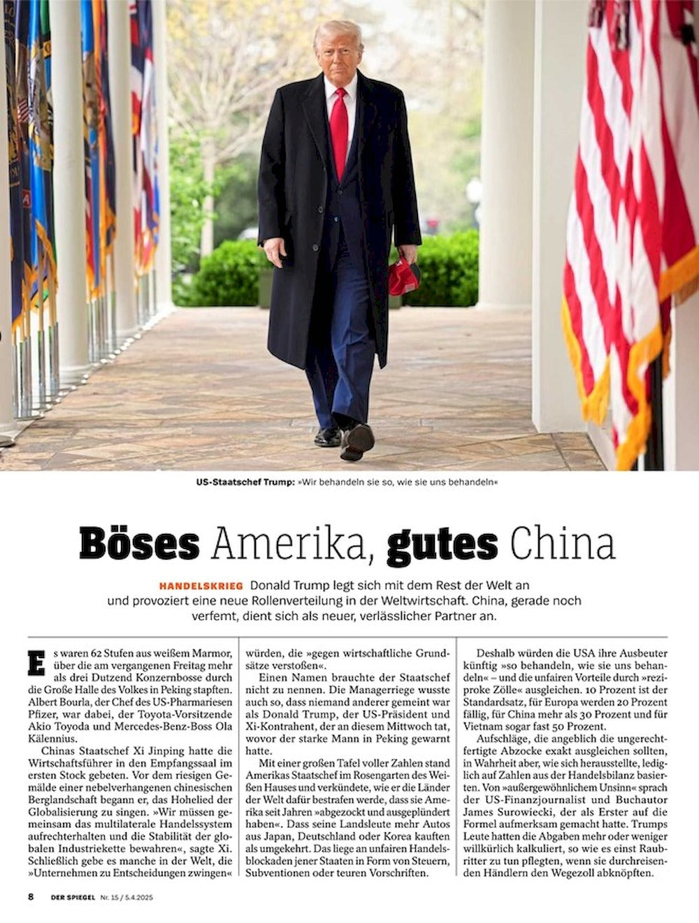 Der Spiegel Magazin Deutschland 2025-15 Donald Trump Liliam Thuram