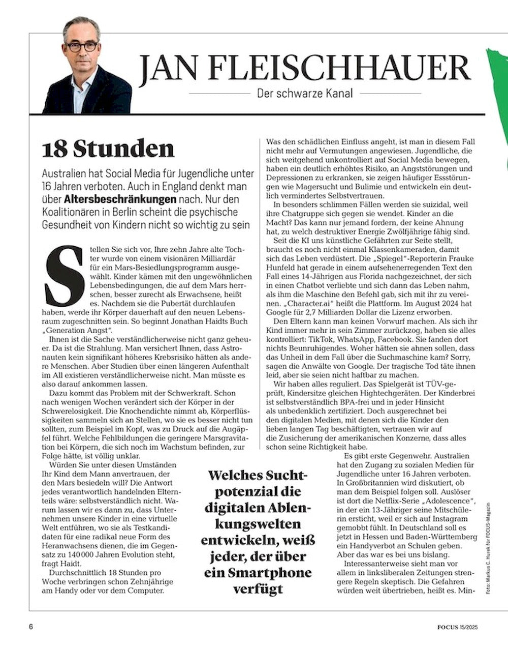 Focus Magazin Deutschland 2025-15 Putin Ekrem Imamoglu Hansi Flick