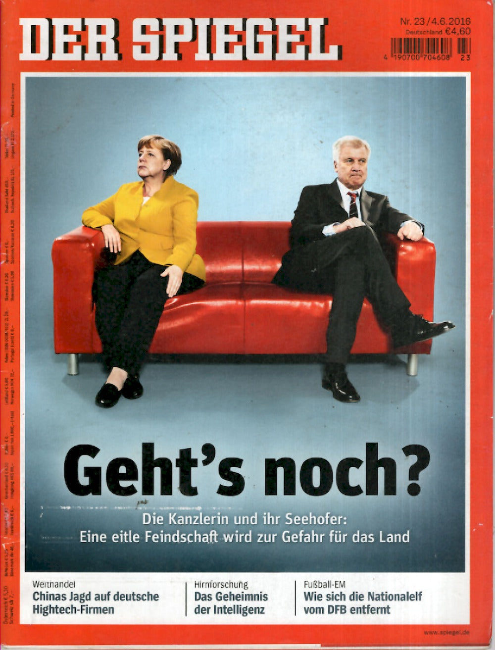 Der Spiegel Magazin Deutschland 2016-23 Angela Merkel Horst Seehofer