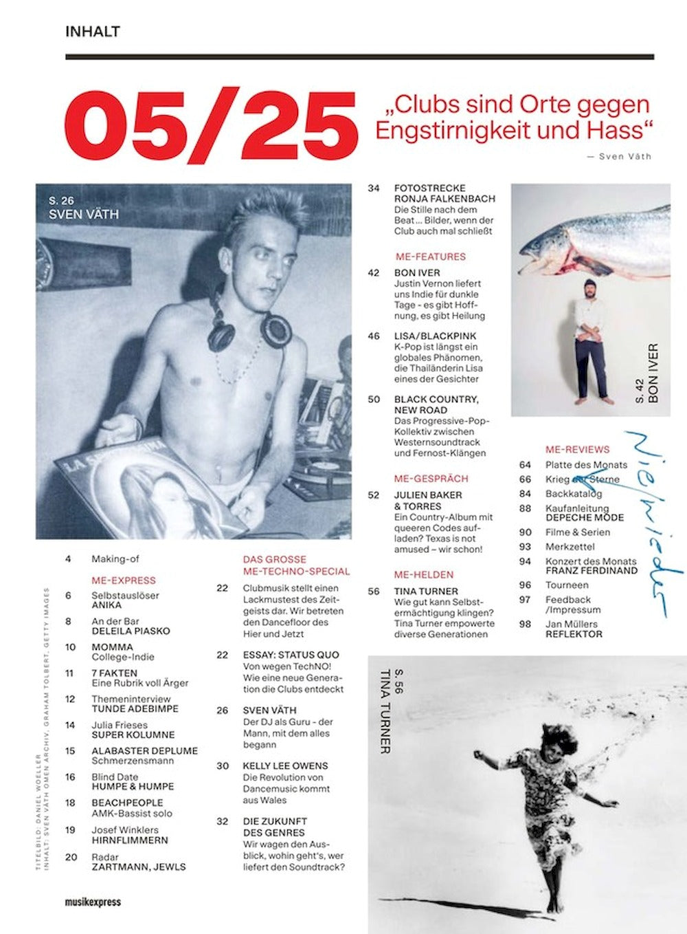Musikexpress Magazin Deutschland 2025-05 Sven Väth Kelly Lee Owens Depeche Mode