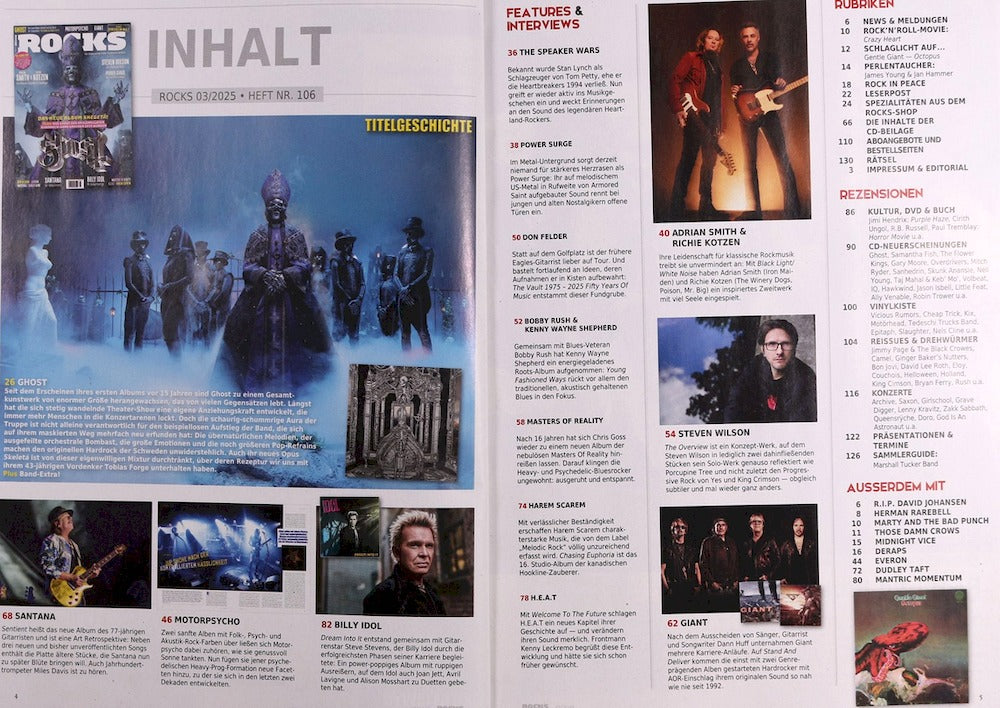 Rocks Magazin Deutschland 2025-03 Ghost Motorpsycho Steven Wilson #106