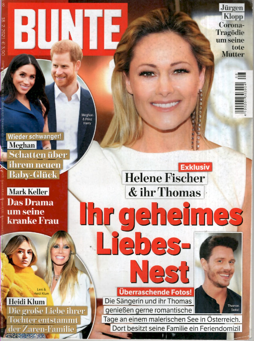 Bunte Magazin Deutschland 2021-08 Helene Fischer Heidi Klum Leni Klum Thomas Seitel