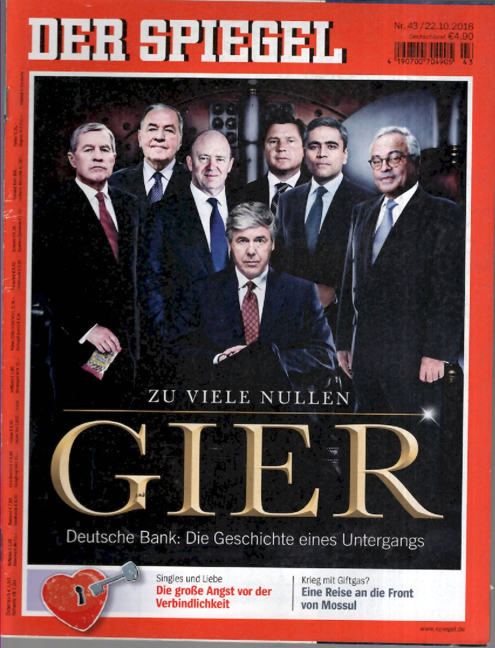 Der Spiegel Magazin Deutschland 2016-43 Deutsche Bank