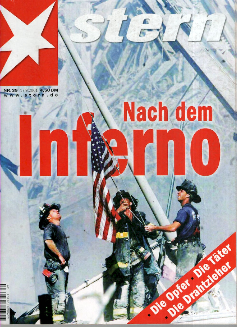 Stern Magazin Deutschland 2001-39 9 11 Inferno
