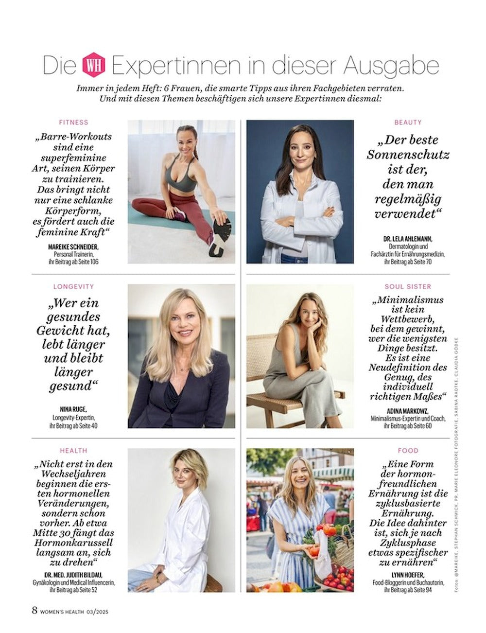 Womens Health Magazin Deutschland 2025-03 Jasmin Wagner