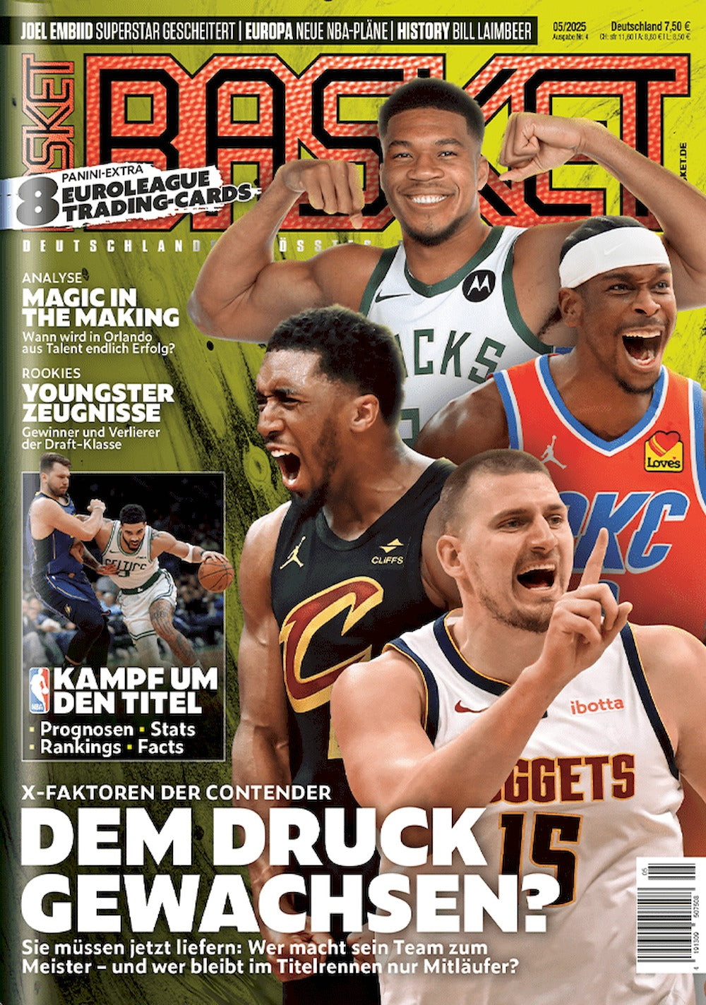 Basket Magazin Deutschland 2025-05 Joel Embiid Bill Laimbeer