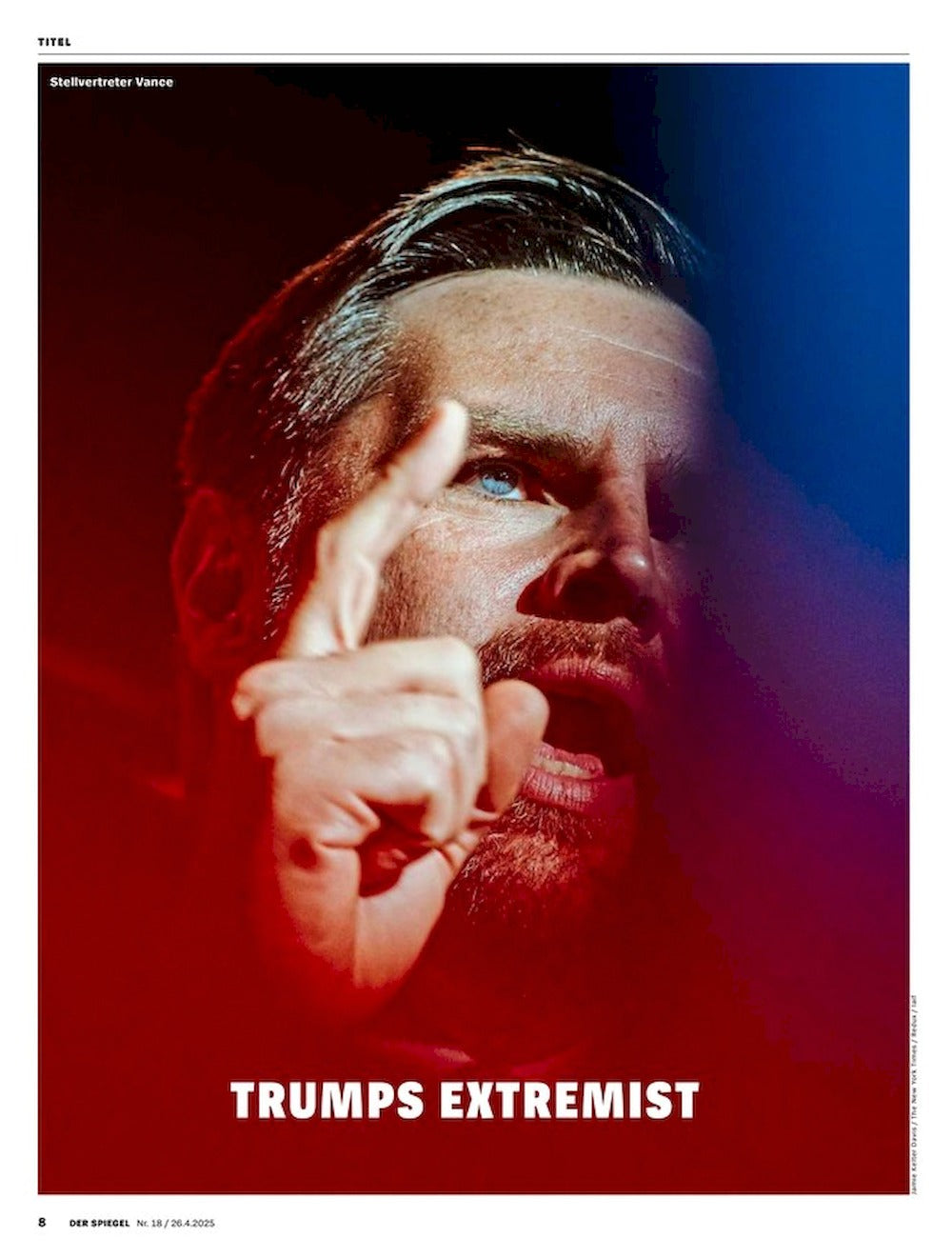 Der Spiegel Magazin Deutschland 2025-18 JD Vance Donald Trump