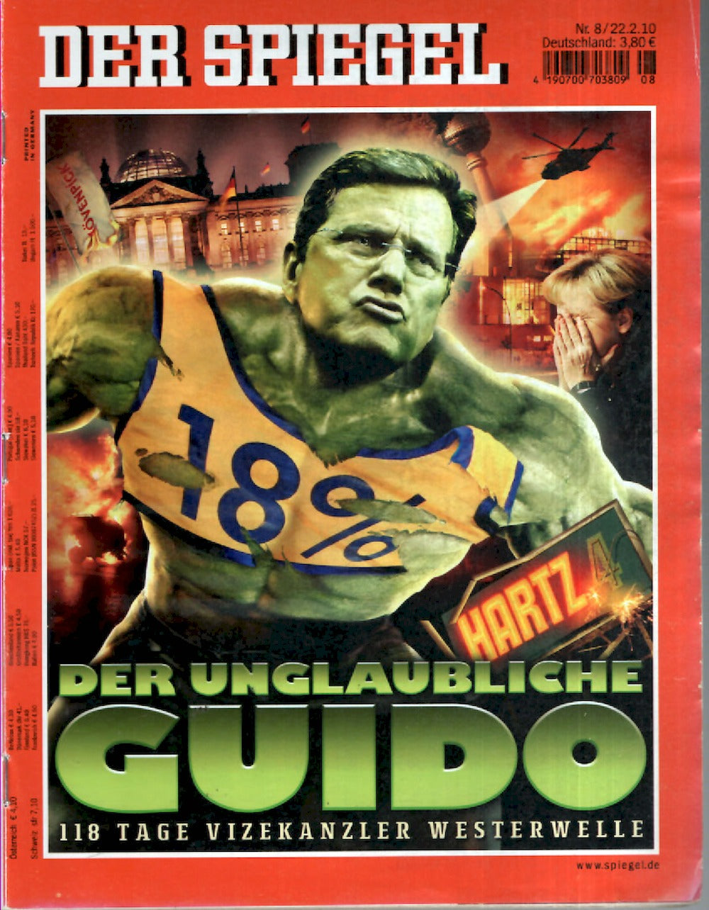 Der Spiegel Magazin Deutschland 2010-08 Guido Westerwelle