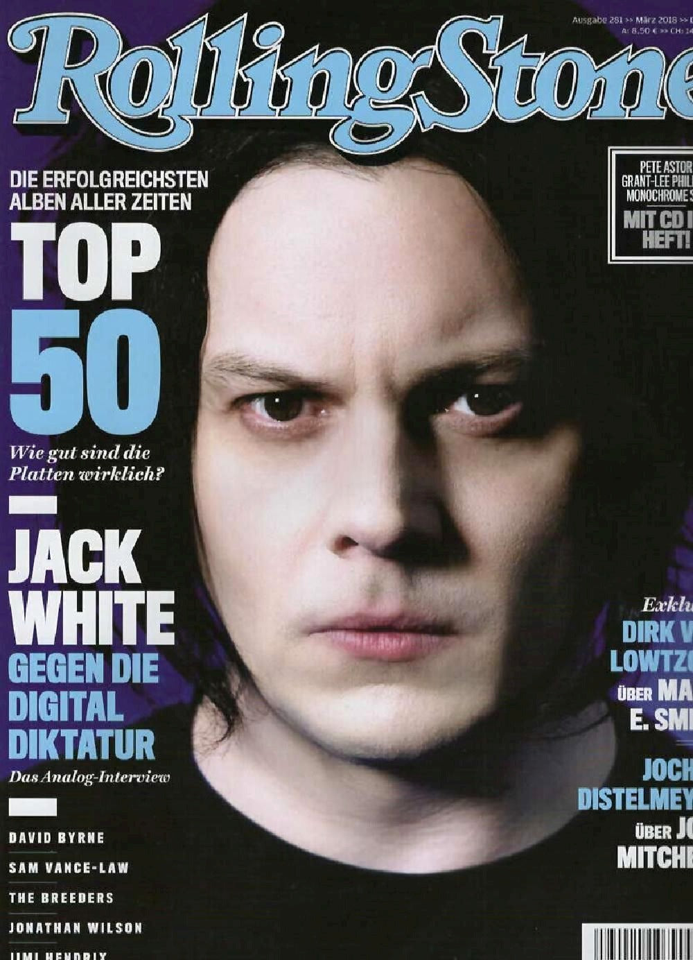 Rolling Stone Magazin Deutschland 2018-03 Jack White Joni Mitchell + CD