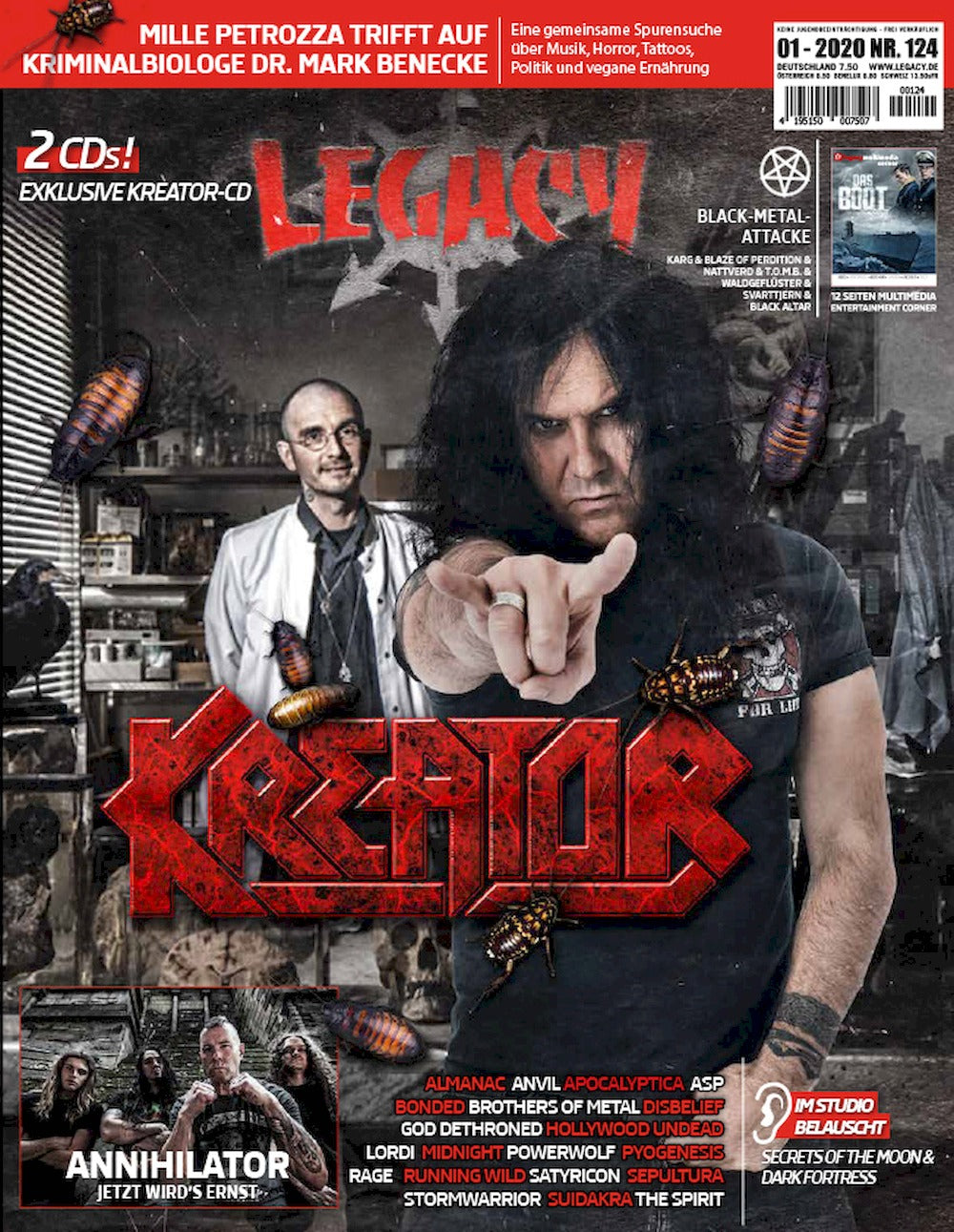 Legacy Magazin Deutschland 2020-01 Kreator #124 + CD