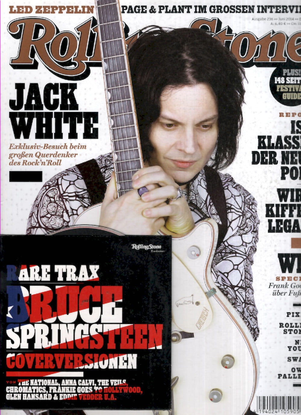 Rolling Stone Magazin Deutschland 2014-06 Jack White Pixies #236 + CD