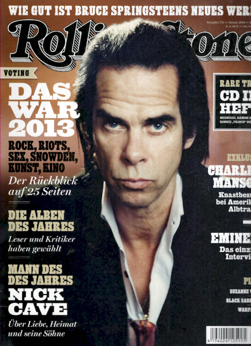 Rolling Stone Magazin Deutschland 2014-01 Nick Cave #231 + CD
