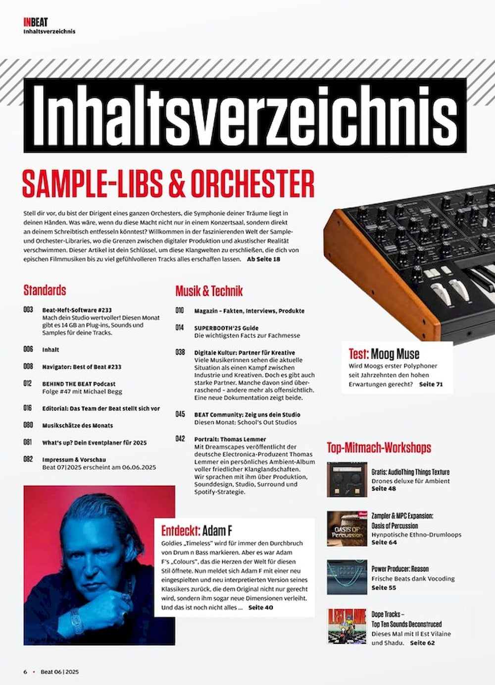 Beat Magazin Deutschland 2025-06 DJ Shadu Thomas Lemmer Adam F #233