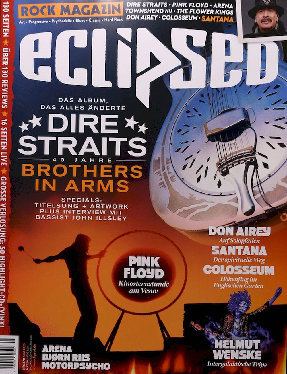 Eclipsed Magazin Deutschland 2025-05 Dire Straits Don Airey Santana #270