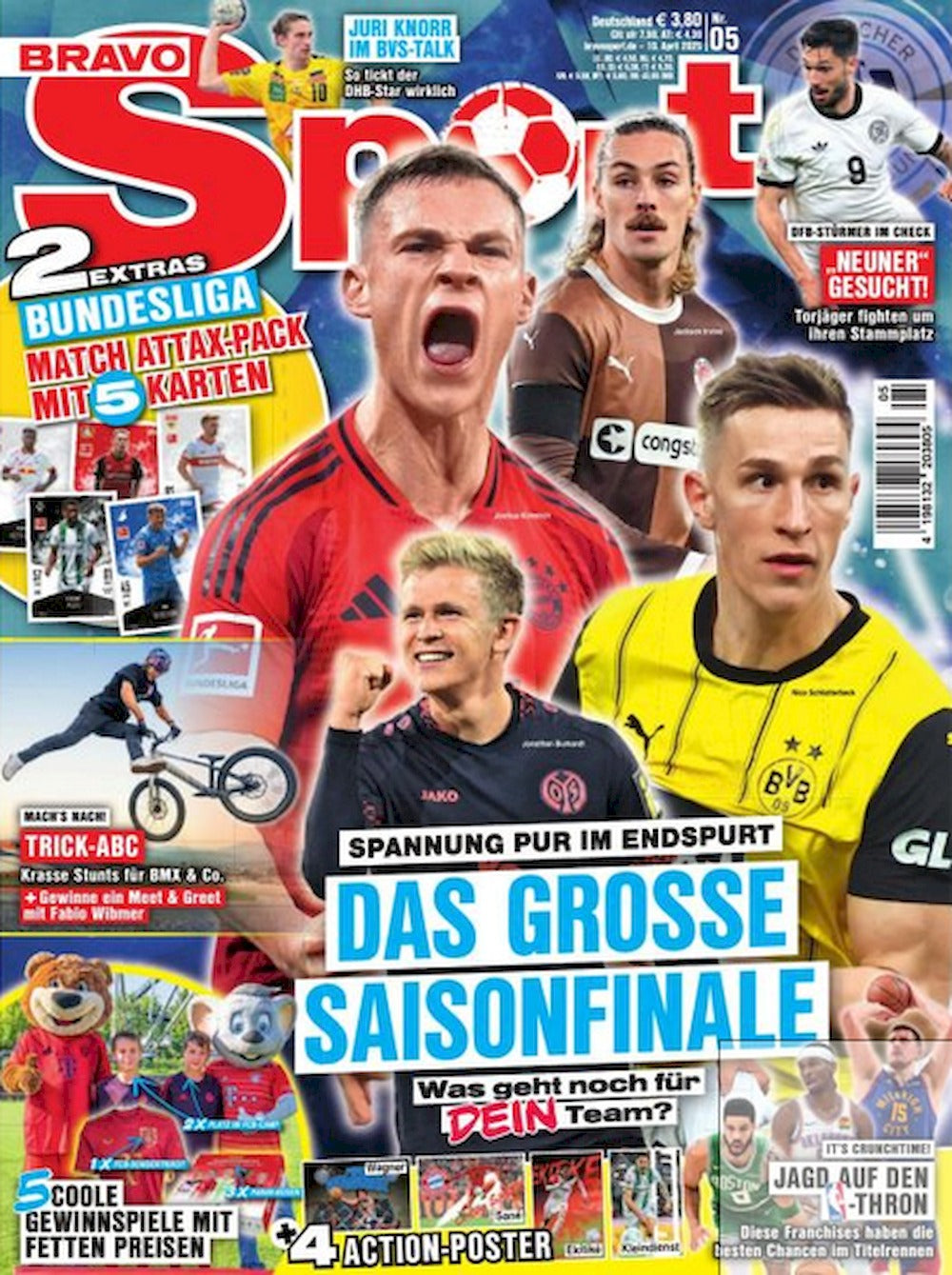 Bravo Sport Magazin Deutschland 2025-05 Joshua Kimmich + Poster