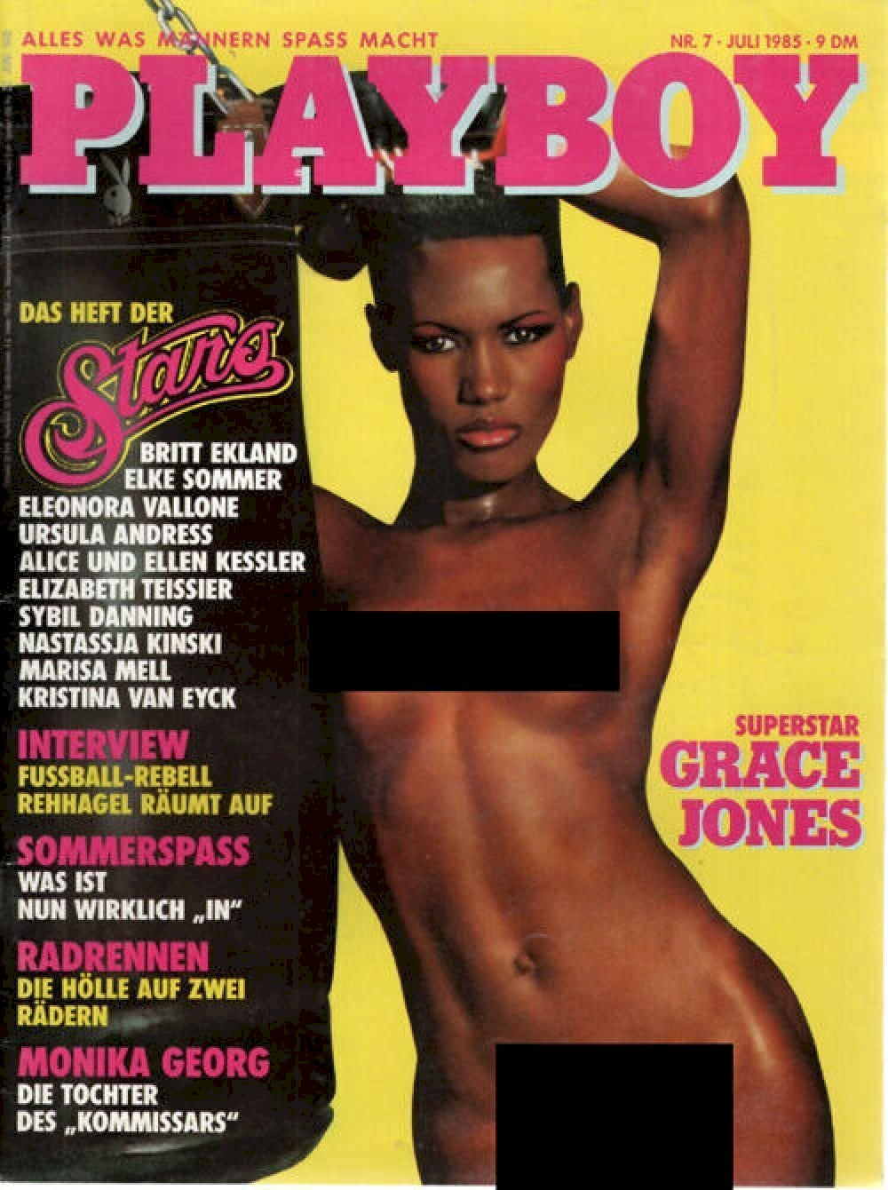 Playboy Magazin Deutschland 1985-07 Grace Jones Sabine Drießlein