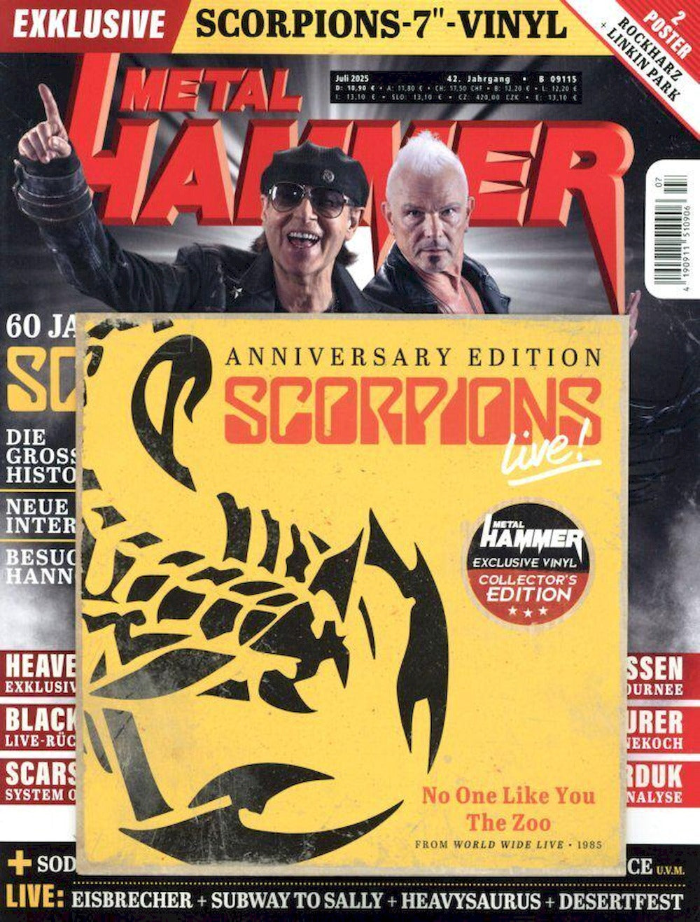 Metal Hammer Magazin Deutschland 2025-07 Scorpions + Vinyl
