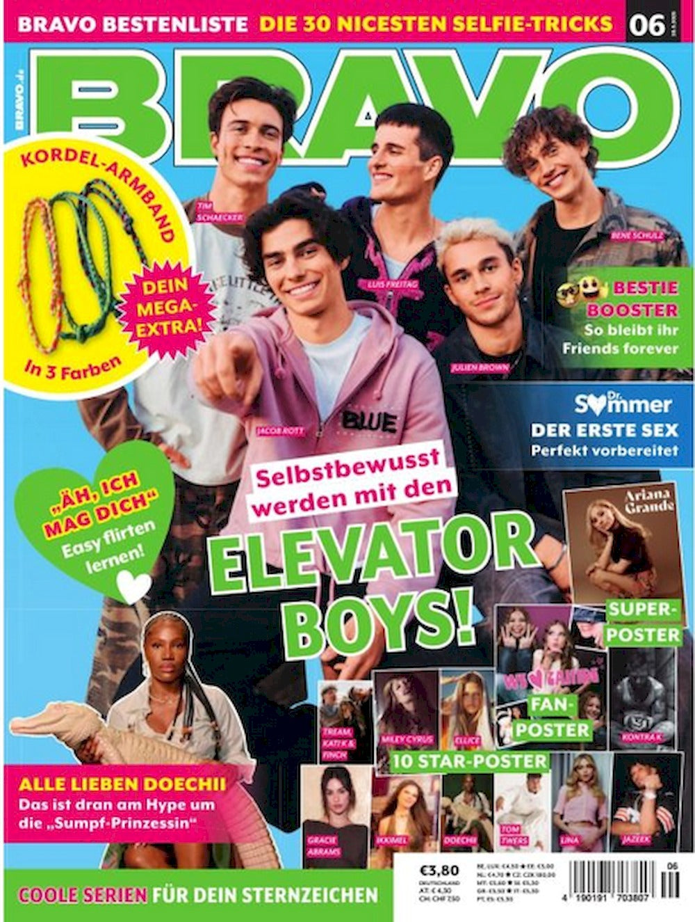 Bravo Magazin Deutschland 2025-06 Elevator Boys Doechii Ariana Grande + Poster