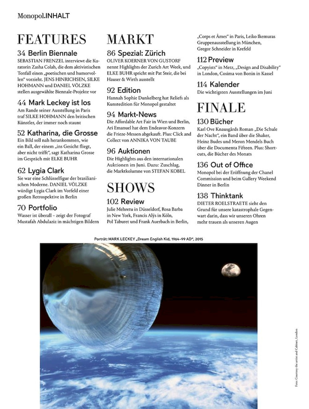 Monopol Magazin Deutschland 2025-06 Katharina Grosse