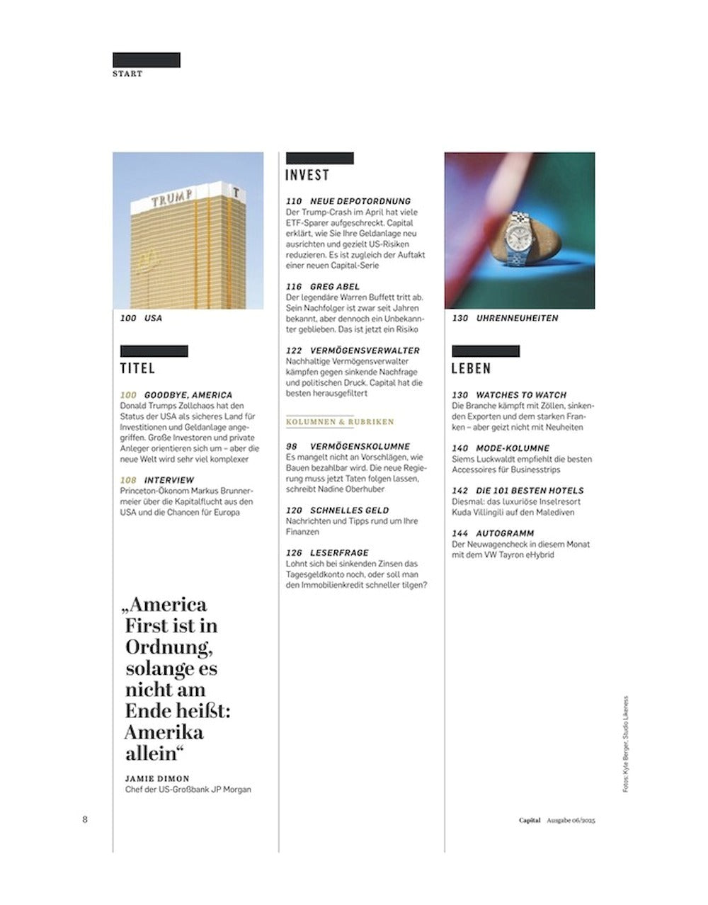 Capital Magazin Deutschland 2025-06 George Washington