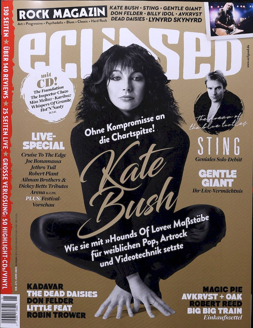 Eclipsed Magazin Deutschland 2025-06 Kate Bush Sting Gentle Giant #271