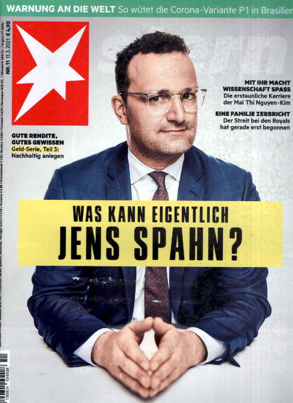 Stern Magazin Deutschland 2021-11 Jens Spahn