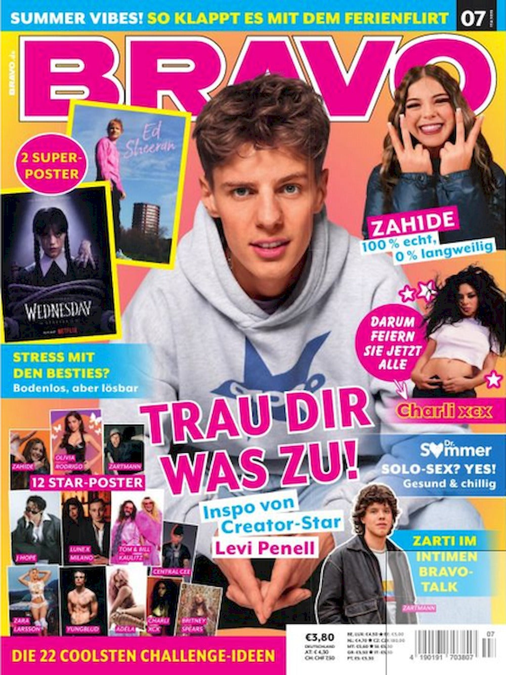 Bravo Magazin Deutschland 2025-07 Levi Penell Britney Spears J-Hope + Poster