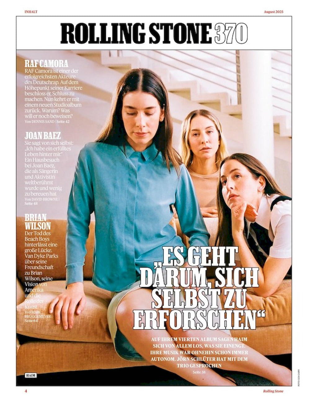 Rolling Stone Magazin Deutschland 2025-08 Bruce Springsteen + Vinyl