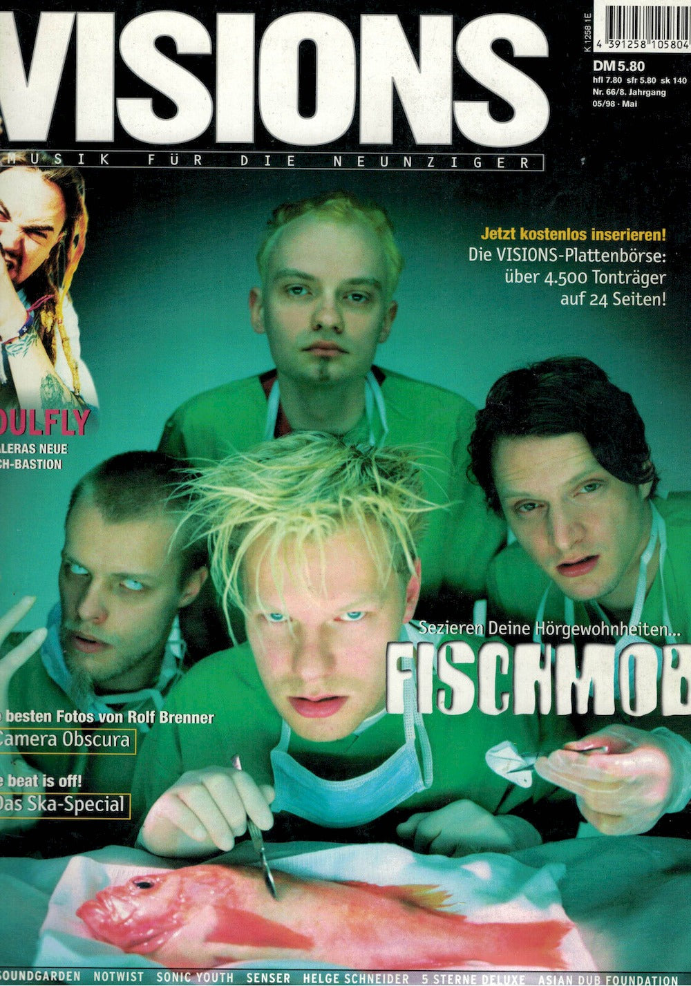 Visions Magazin Deutschland 1998-05 Fischmob Soulfly Notwist #66