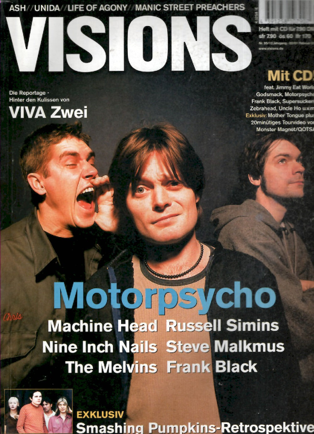Visions Magazin Deutschland 2001-02 Motorpsycho Machine Head Russell Simins #95