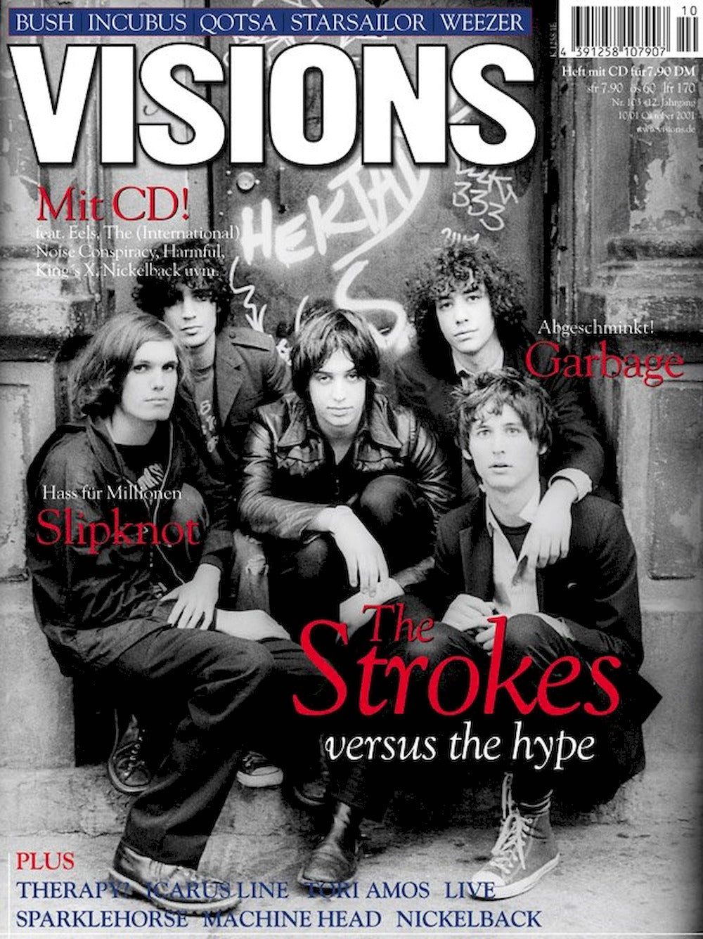 Visions Magazin Deutschland 2001-10 The Strokes Slipknot Garbage Heather Nova #103