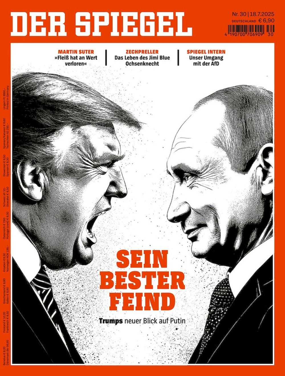 Der Spiegel Magazin Deutschland 2025-30 Donald Trump Putin