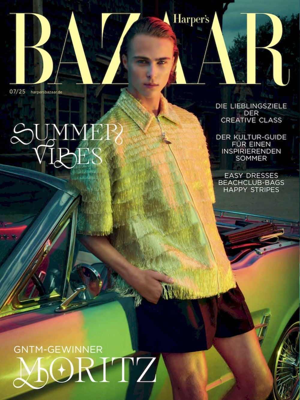 Harpers Bazaar Magazin Deutschland 2025-07 Moritz Rüdiger GNTM