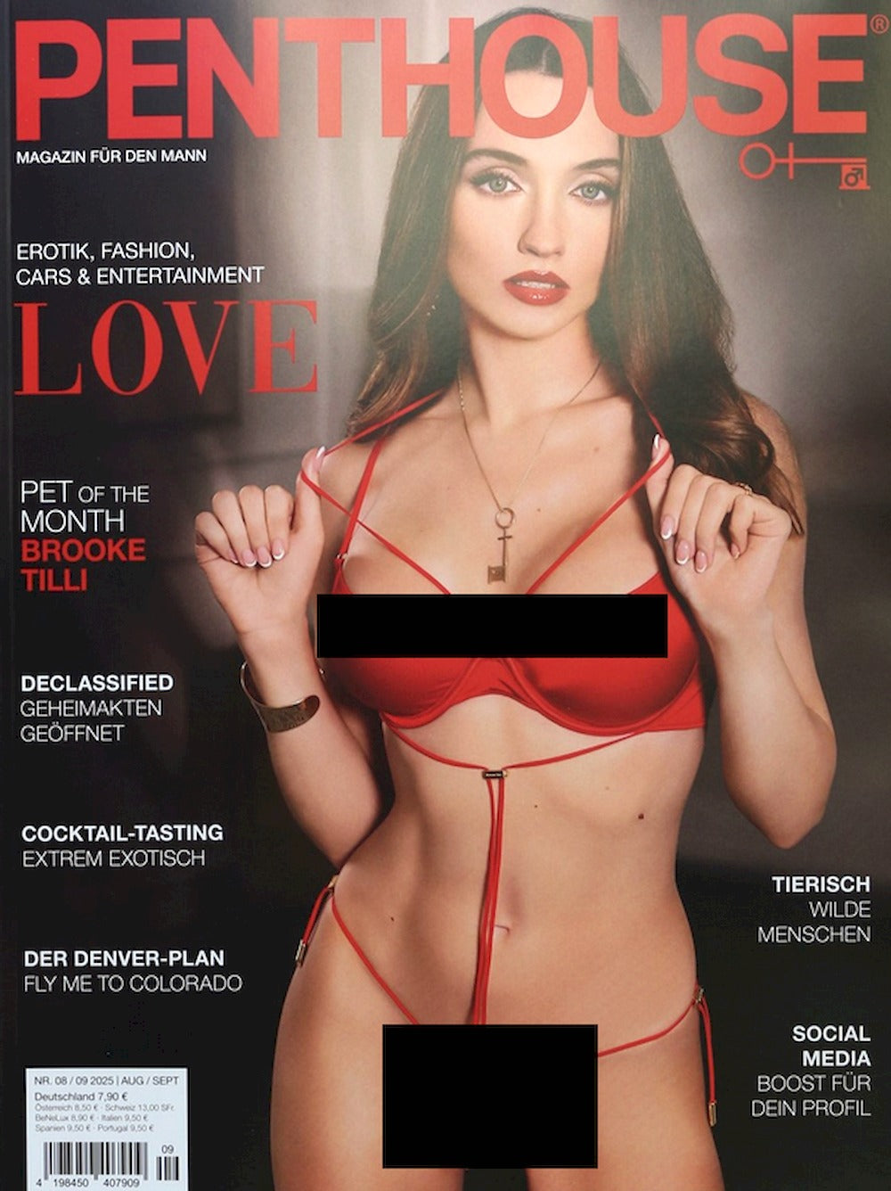 Penthouse Magazin Deutschland 2025-08+09 Brooke Tilli