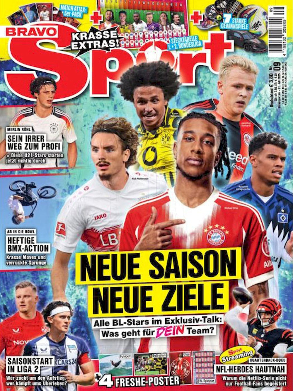 Bravo Sport Magazin Deutschland 2025-09 Olise Bellingham + Poster