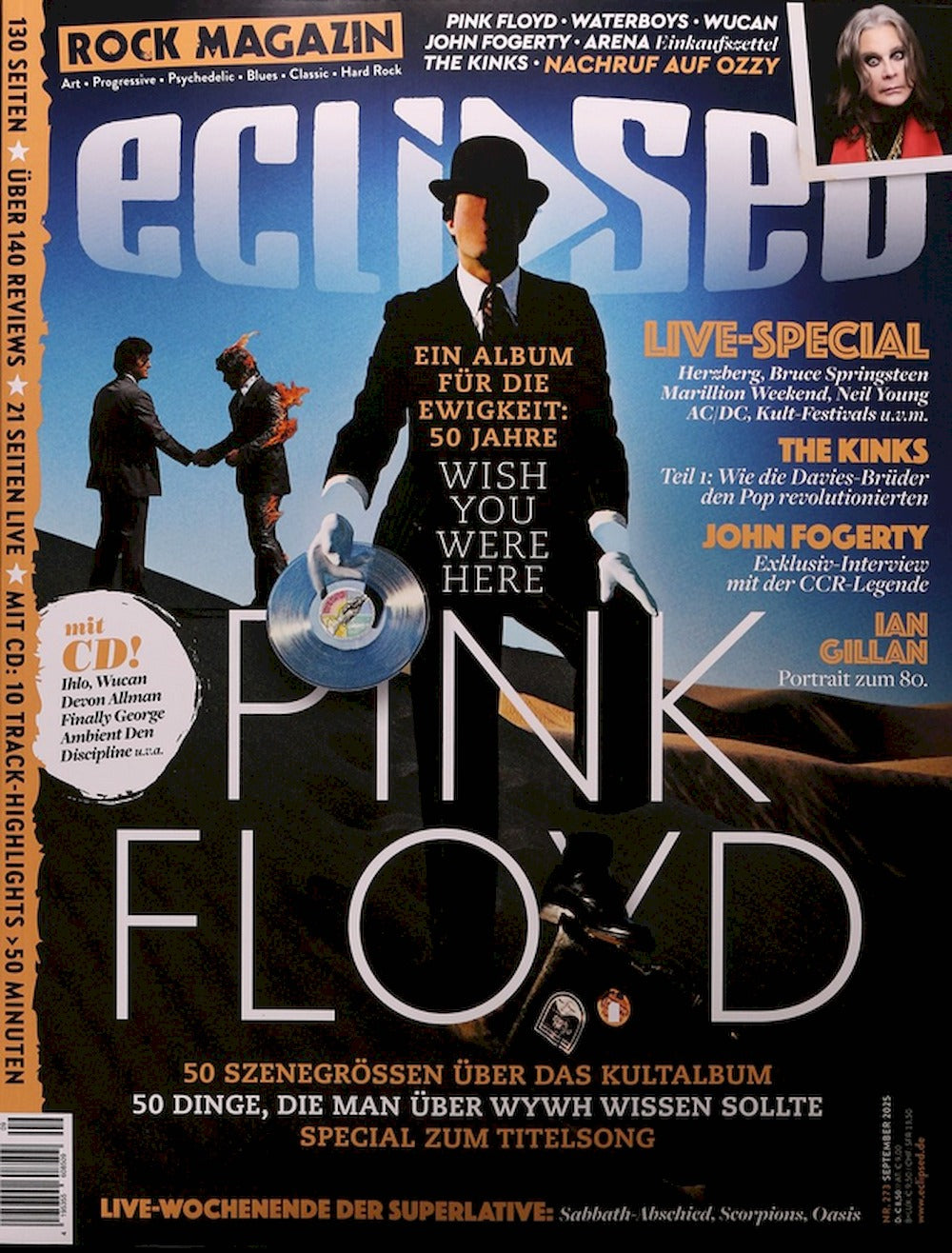 Eclipsed Magazin Deutschland 2025-09 Pink Floyd Ozzy Osbourne #273