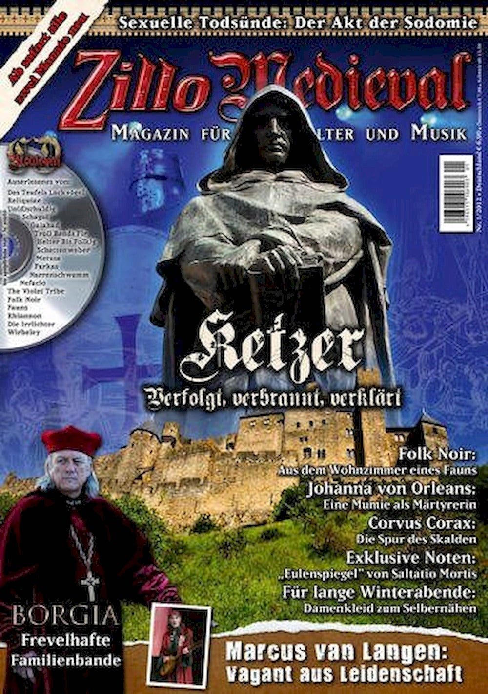 Zillo Medieval Magazin Deutschland 2012-01 Corvus Corax Bannkreis