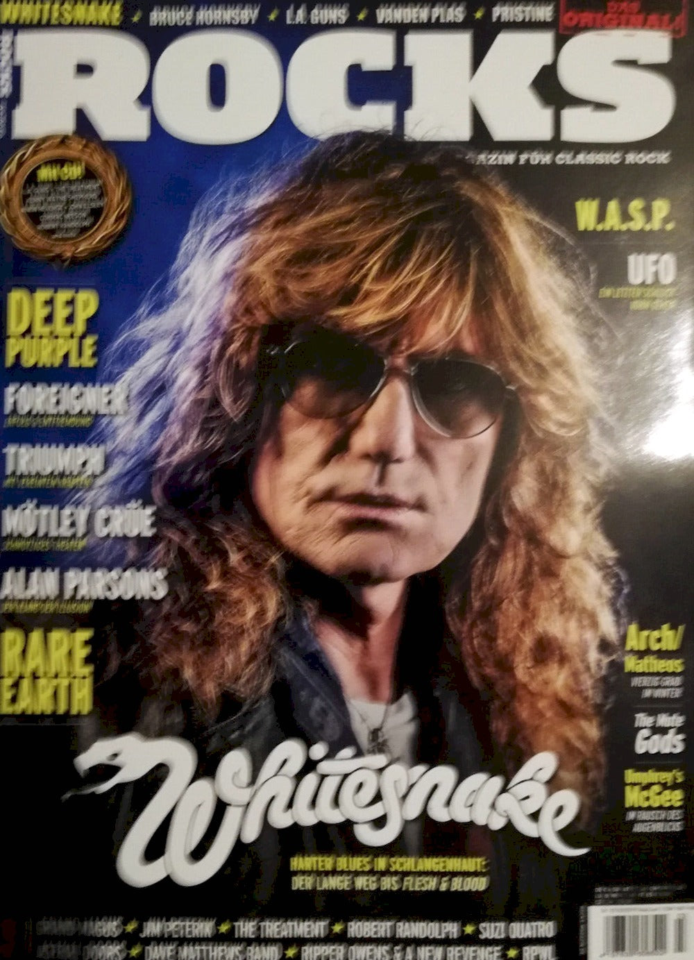 Rocks Magazin Deutschland 2019-03 Whitesnake Deep Purple #70 + CD