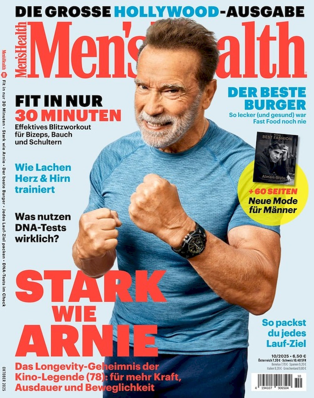 Mens Health Magazin Deutschland 2025-10 Arnold Schwarzenegger