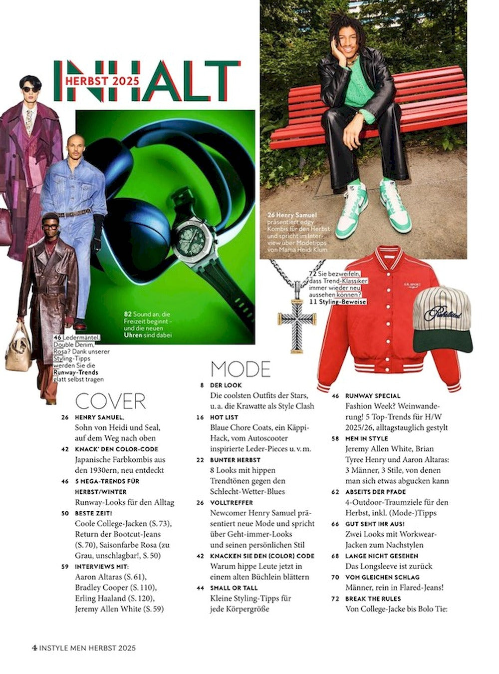 InStyle Men Magazin Deutschland 2025-03 Seal Heidi Klum