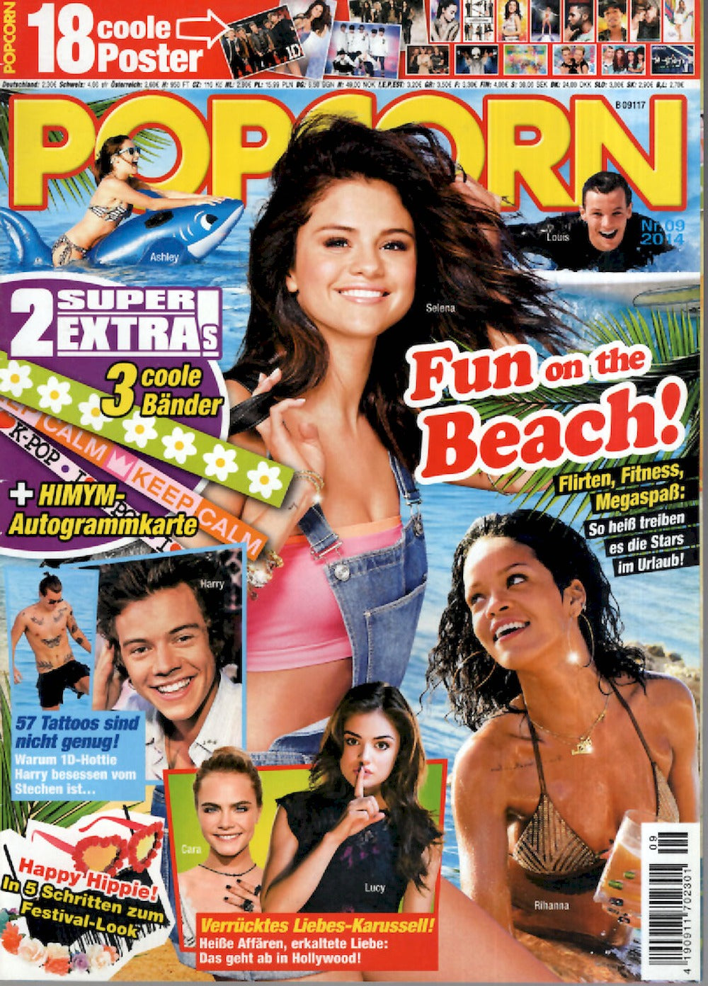 Popcorn Magazin Deutschland 2014-09 Selena Gomez Harry Styles Rihanna